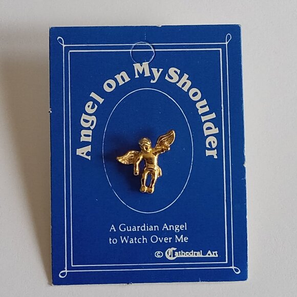 ๐ฏ 10 for $10 / Angel on My Shoulder Guardian Angel Pin to Watch Over You - Picture 1 of 8